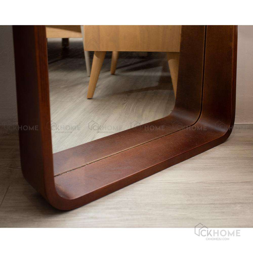 Ally stand mirror oak ckhome2u