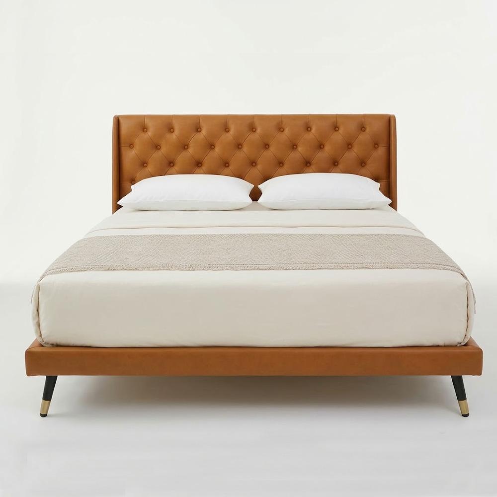 Posy PU Leather Bedframe Headboard + Divan