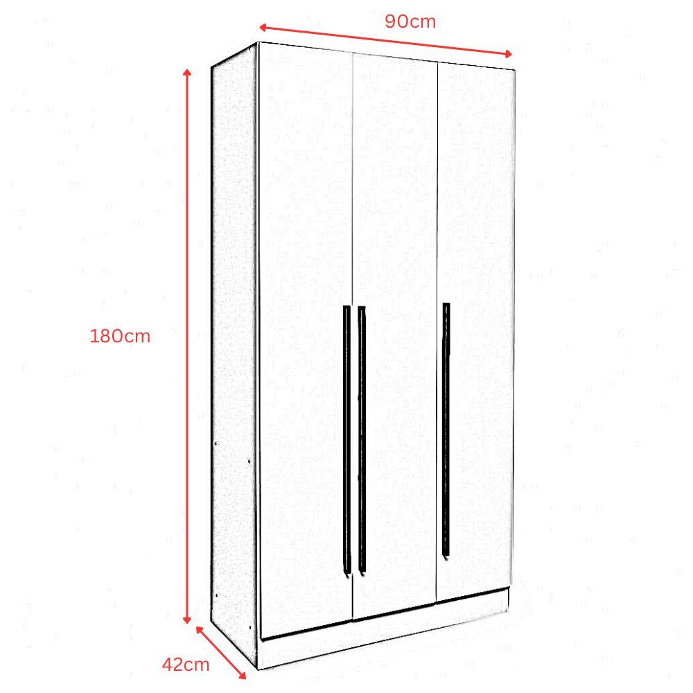 Fuji 3 Door Swinging Wardrobe | CKHOME2U