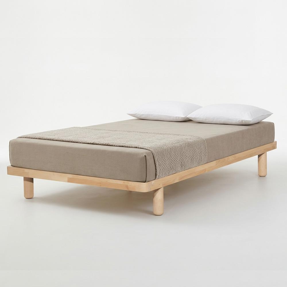 Ninja Bedframe Natural/Walnut 