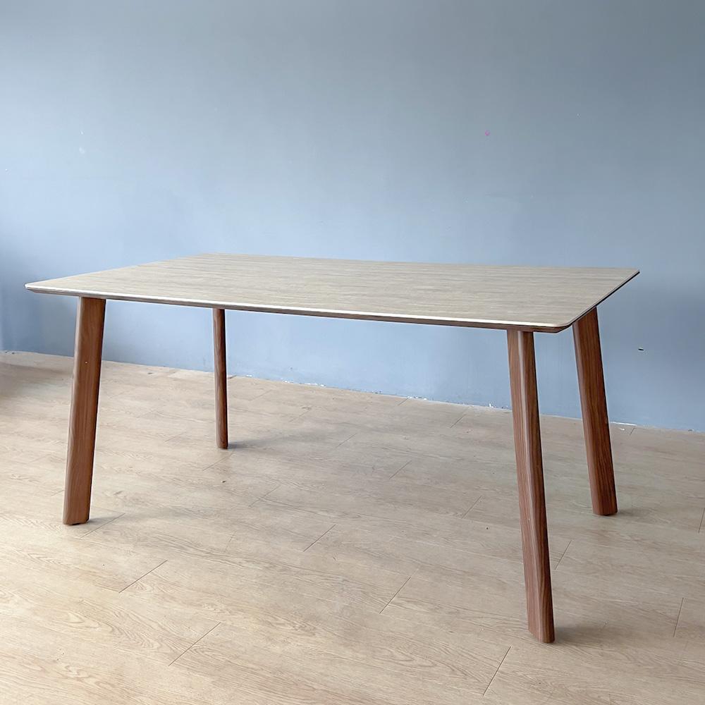 Verona Sintered Stone 140cm Dining Table - Matte Light Brown Top