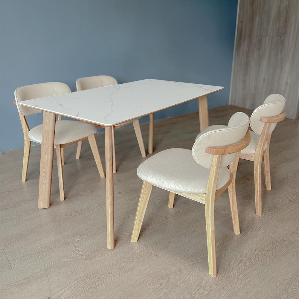 Verona I Sintered Stone 140cm Dining Set 1+4 