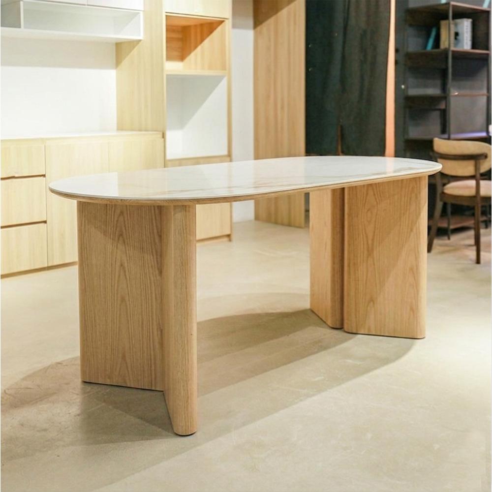 MeadowWood Dining Set Natural 1+6 