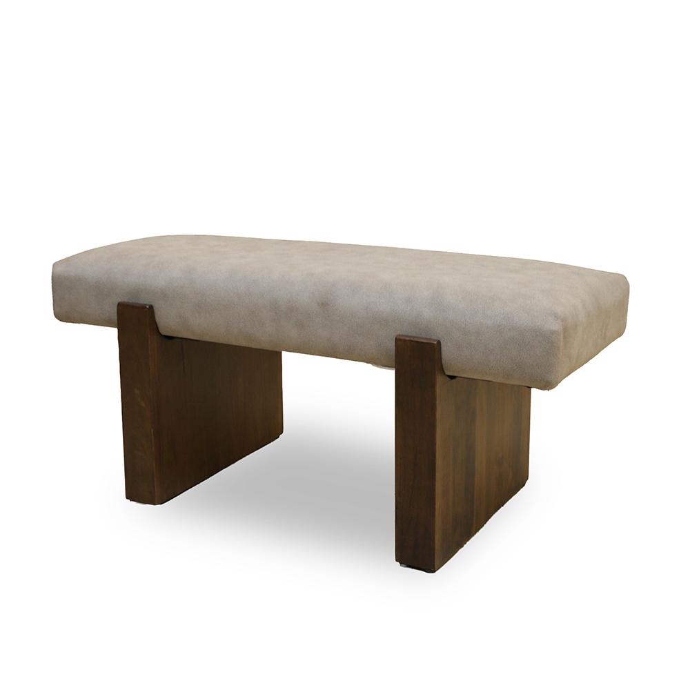 Puno Bench Chair-Walnut