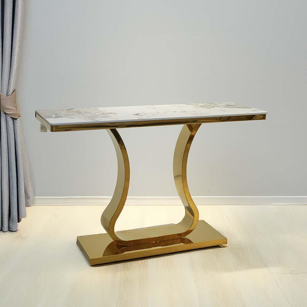 Luna Console Table With Ceramic Top 