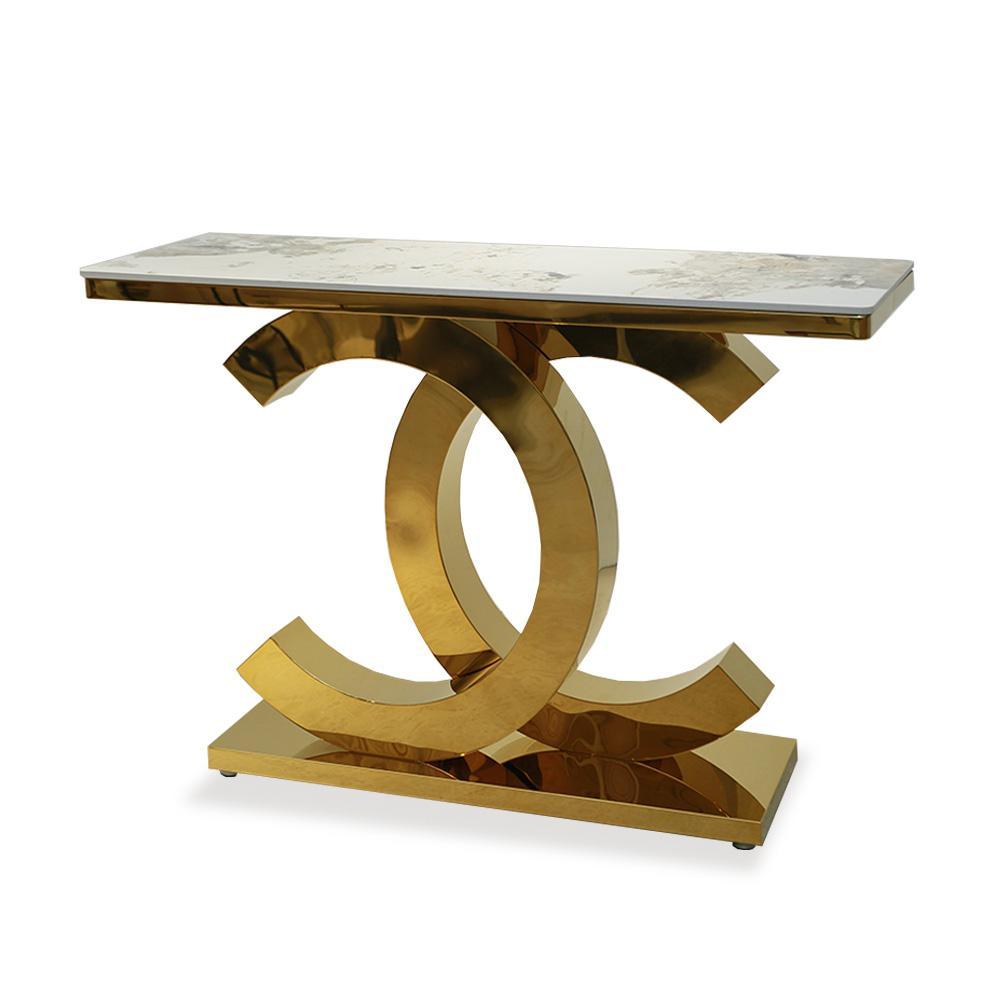 Chanel Console Table With Ceramic Top 