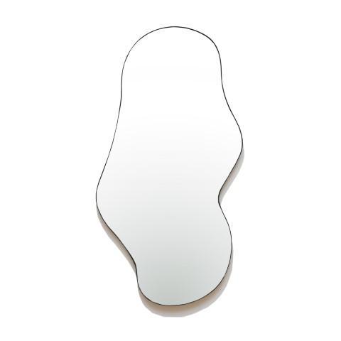 Sassy 110cm Wave Aluminium Wall  Mirror