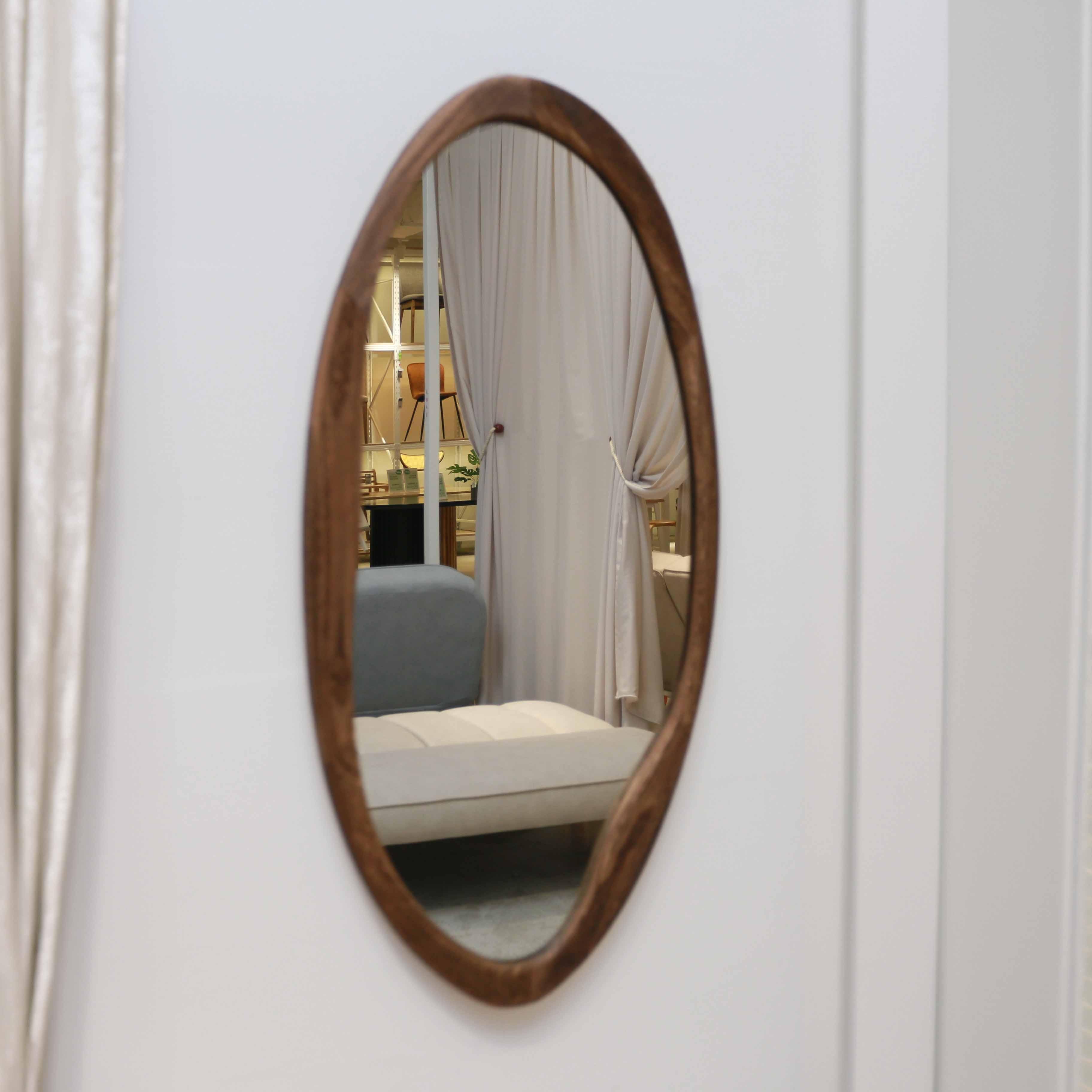 Dya 100cm Wood Wall Mirror