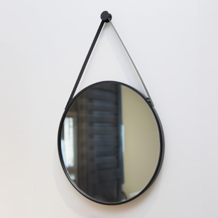 Neo Round 60cm Wall Mirror With Strap 