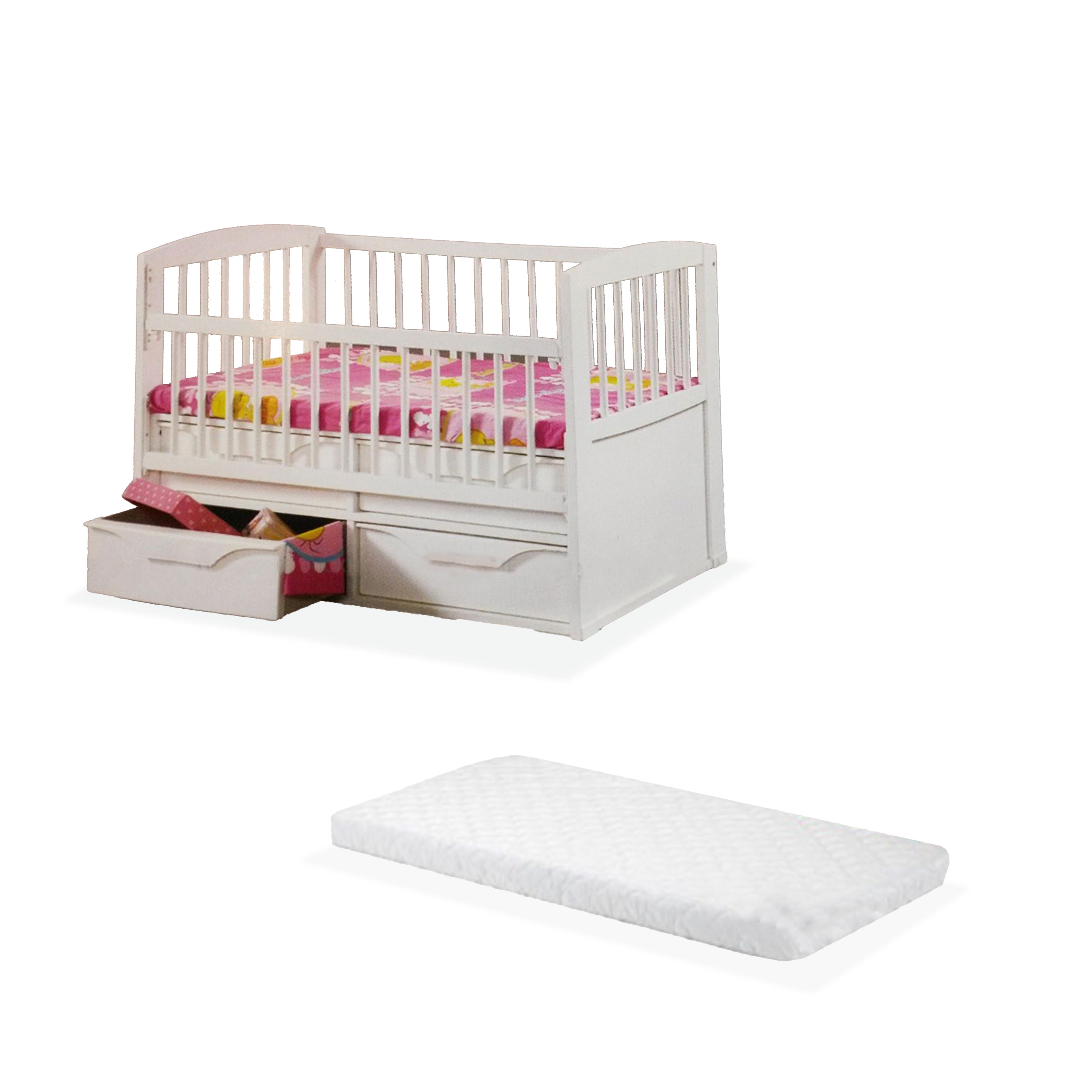 Solid wood baby cot best sale