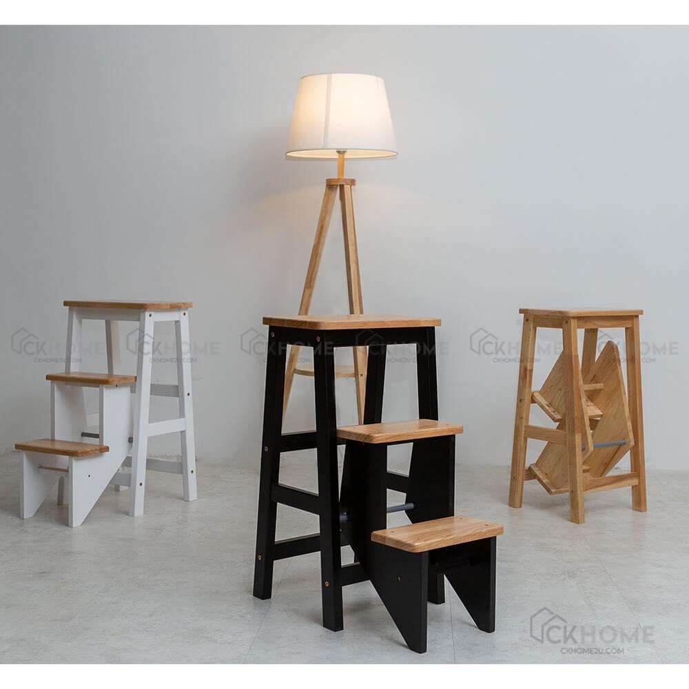 Ladder Step Chair - White | CKHOME2U